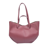 Maroon Handled Tote Bag with Magnetic Closure