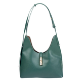 Green Hobo Handbag with Adjustable Shoulder Strap